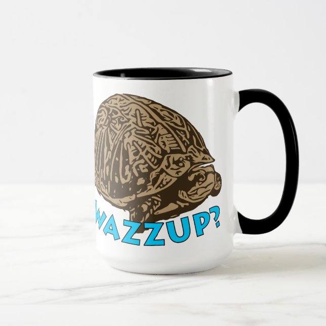 Wazzup - Black 15 oz Ringer Tasse (Rechts)