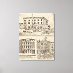 WC Simonds Block in Brandon Leinwanddruck