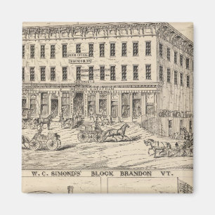 WC Simonds Block in Brandon Magnet