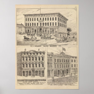 WC Simonds Block in Brandon Poster