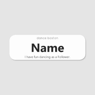 WCS Leader Name Tag Namensschild