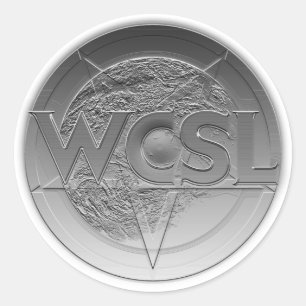 WCSL Logo-Medaillonaufkleber Runder Aufkleber