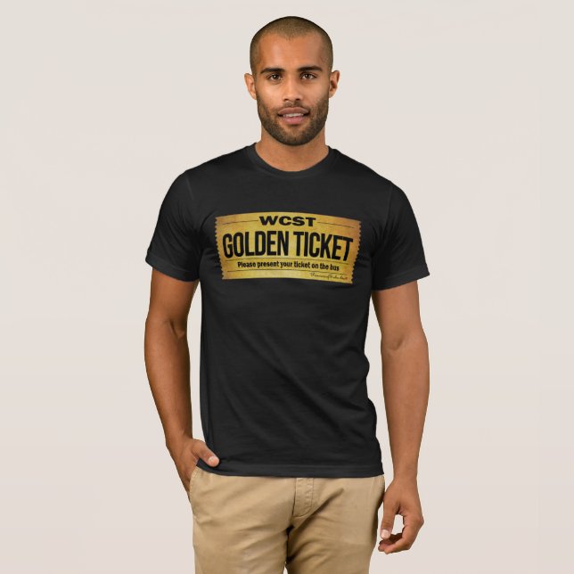 WCST GOLDEN TICKET Männer Basilika Bella Leinwand T-Shirt (Vorne ganz)