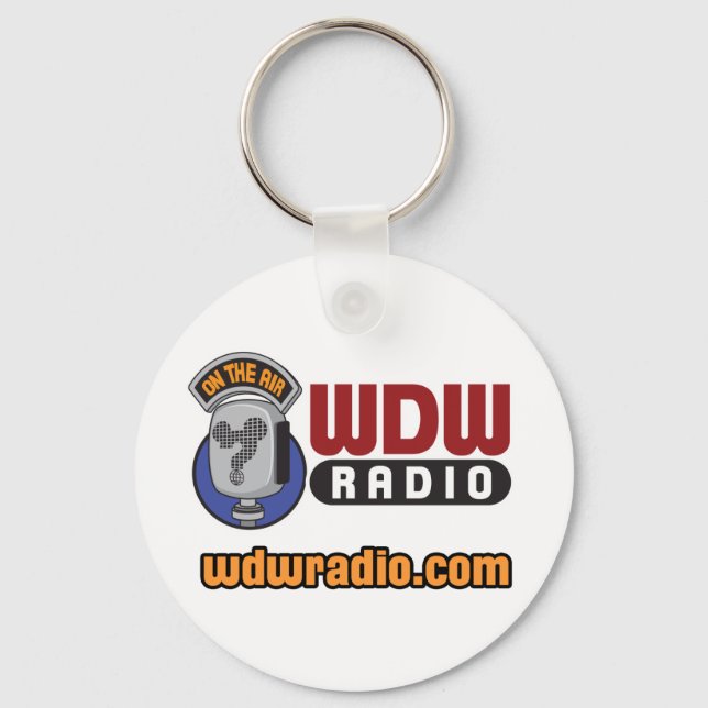 WDW Radio Logo Gear Schlüsselanhänger (Vorderseite)