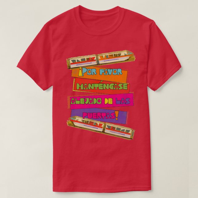 WDW Spanisch Monorail T-Shirt (Design vorne)