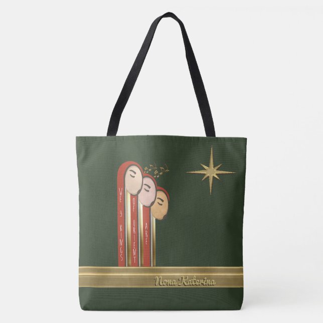 We 3 Kings - Art Deco Weihnachten Personalisiert (Vorderseite)