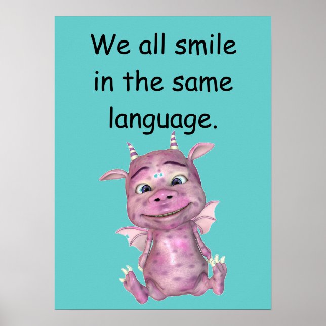 We all smile in the same language poster (Vorne)