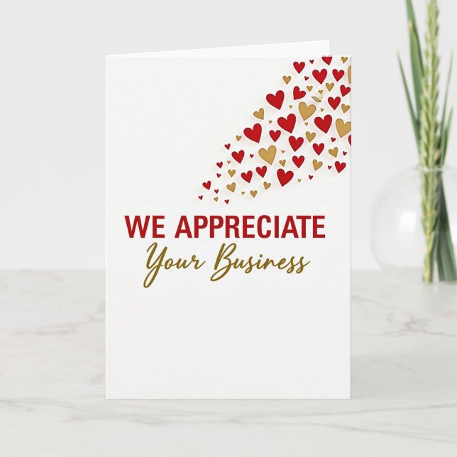 We Appreciate Your Business Card Karte (Vorderseite)