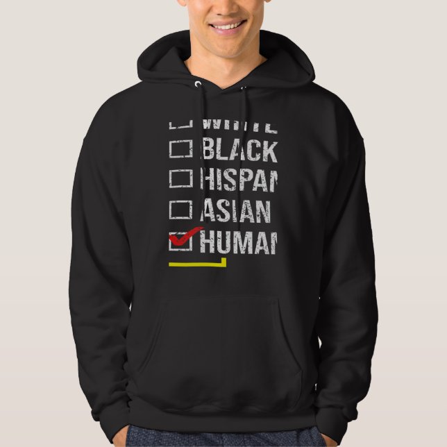 We Are All HUMAN Black History Month Black Pride D Hoodie (Vorderseite)