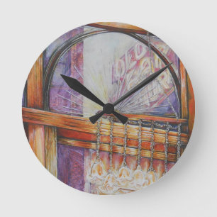 We Are All Moths Flying Around the Same Light. Runde Wanduhr