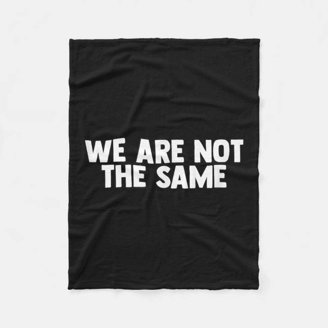 We Are Different Not Same Motivation Drive Wer  Fleecedecke (Vorderseite)