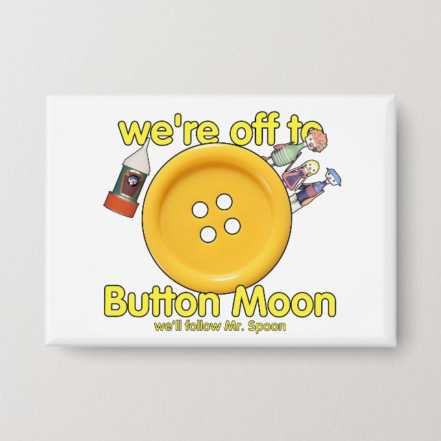 "We are Off to Button Moon" - Retro TV Nostalgie (Vorderseite)