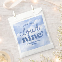 We Are On Cloud Nine Blue 9th Ninth Birthday Party
