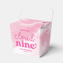 We Are On Cloud Nine Pink 9th Ninth Birthday Party
