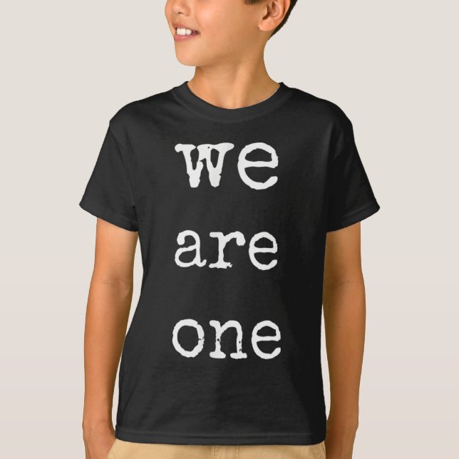 We Are One Men Graphic Insre Tee Sitive Message  (Vorderseite)