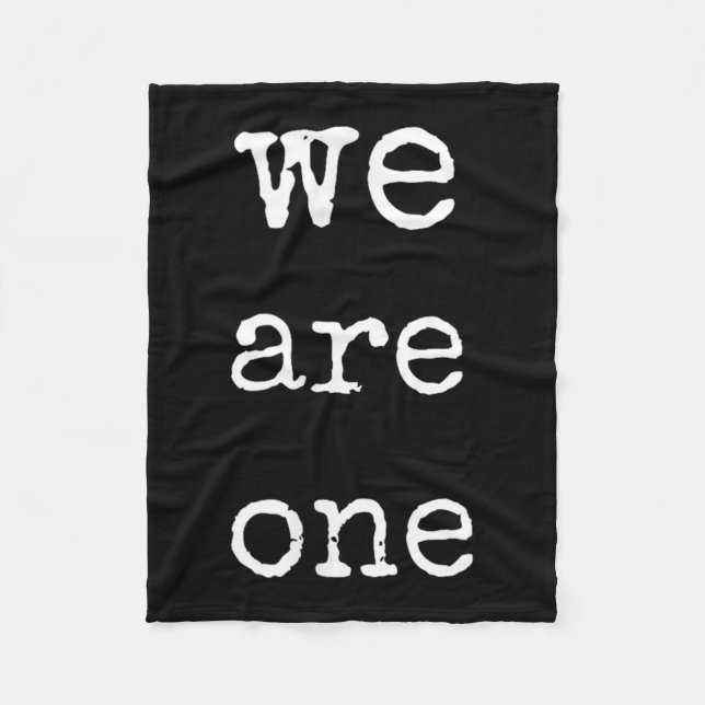 We Are One Men Graphic Insre Tee Sitive Message  Fleecedecke (Vorderseite)