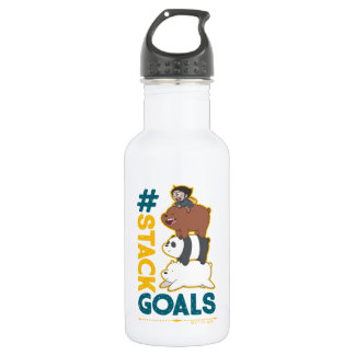 We Bare Bears and Chloe - #StackGoals Edelstahlflasche