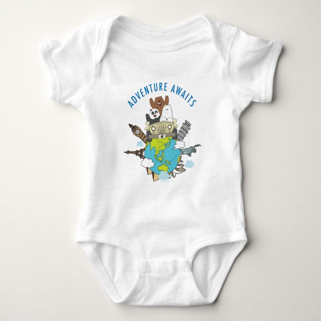 We Bare Bears - Erlebnis wartet Baby Strampler (Vorderseite)
