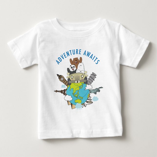 We Bare Bears - Erlebnis wartet Baby T-shirt (Vorderseite)