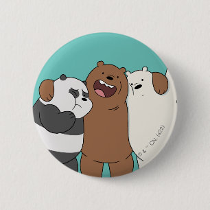 We Bare Bears Group Hug Button