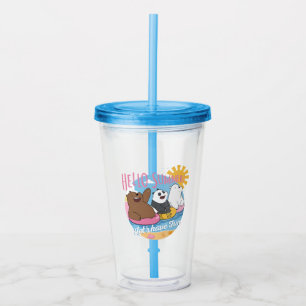 We Bare Bears - Hello Summer! Let's Have Fun Acryltrinkbecher