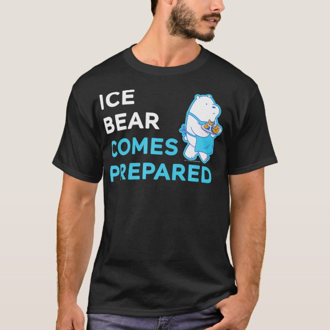 We Bare Bears Ice Bear Comes Präpared Premium  T-Shirt (Vorderseite)