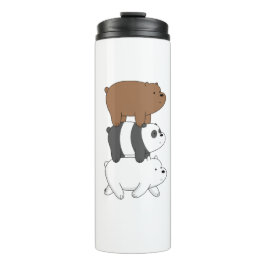 We Bare Bears Stack Tumbler | Grizz Panda & Eisbär Thermosbecher