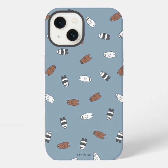 We Bare Bears - Sunglass Bears Muster iPhone Hülle (Rückseite)