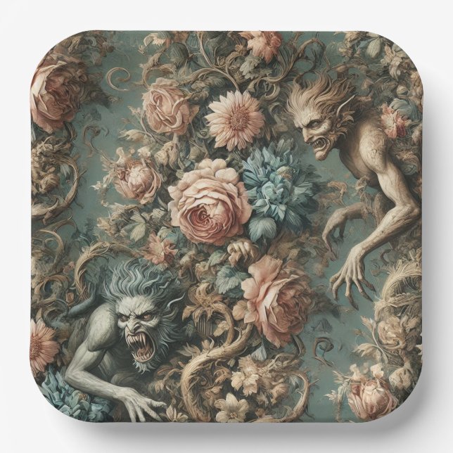 We Beast Tonight – Gothic Victorian Pappteller (Vorderseite)