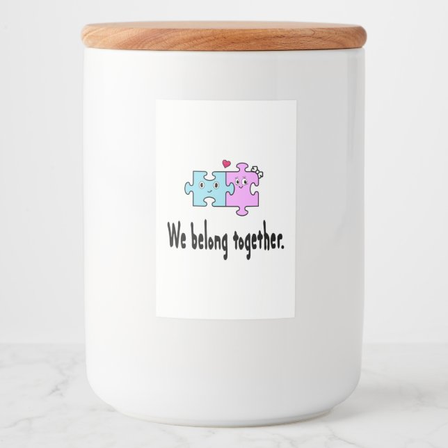 We belong together lebensmitteletikett (Vorderseite)