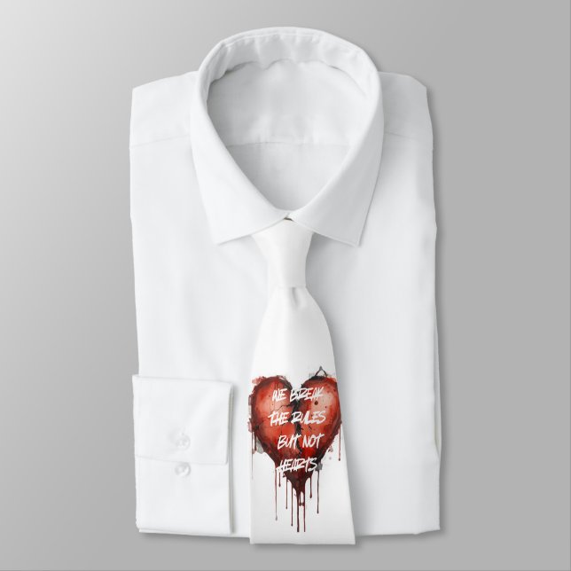 We Break the rules but not heart Tie Krawatte (Gebunden)