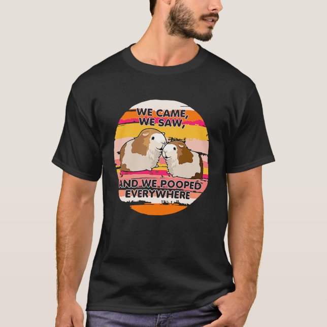 We Came We Saw And We Pooped Everywhere Animal T-Shirt (Vorderseite)