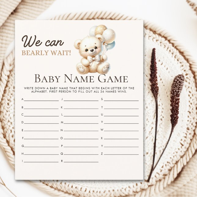 We can Bearly wait!, Baby shower Boy (Von Creator hochgeladen)