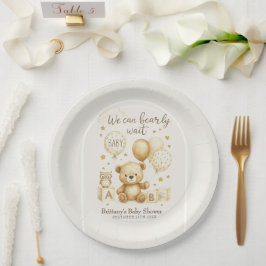 We Can Bearly Wait Baby Shower Invitation Pappteller
