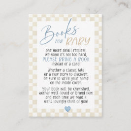 We Can Bearly Wait Books for Baby Boy Shower Begleitkarte