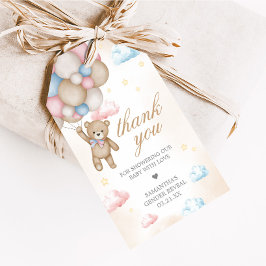 We Can Bearly Wait Gender Reveal Favor Tags Geschenkanhänger