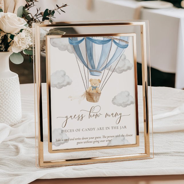 We Can Bearly Wait Guess How Many Baby Shower Game Poster (Von Creator hochgeladen)