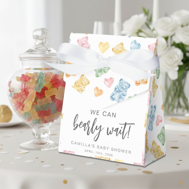 We Can Bearly Wait Gummy Bears Baby Shower Geschenkschachtel (Von Creator hochgeladen)