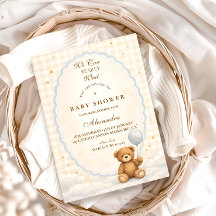 We Can Bearly Wait Teddy Bear Baby Shower