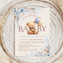 We Can Bearly Wait Teddy Bear Baby Shower Einladung