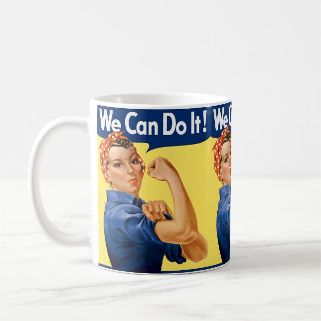We Can Do It! Rosie the Riveter Kaffeetasse (Links)