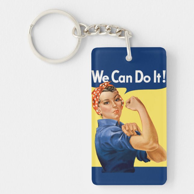We Can Do It! Rosie the Riveter Schlüsselanhänger (Vorderseite)
