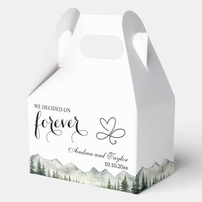 We decided on Forever Elegant Wedding Geschenkschachtel (Vorderseite)