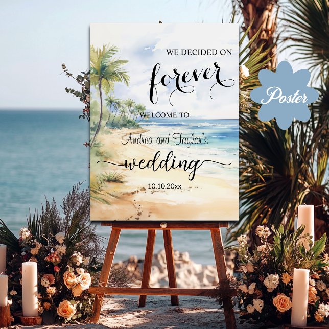 We decided on Forever Elegant Wedding Welcome Poster (Von Creator hochgeladen)