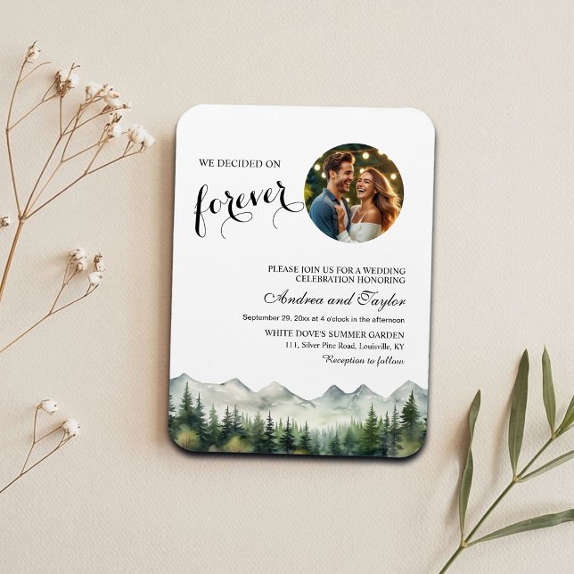 We decided on Forever Photo Wedding Invitation Magnet (Von Creator hochgeladen)