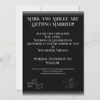 We Do Formal Save the Date