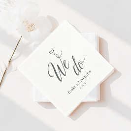 We Do Wedding Napkin Serviette