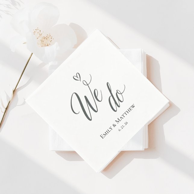 We Do Wedding Napkin Serviette (Von Creator hochgeladen)