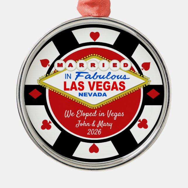 We Eloped in Vegas Ornament 2026 (Vorne)