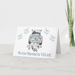 We Got Married in VEGAS!  Announcement Cards Ankündigung